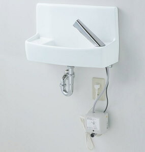 【L-A74TAD】狭小手洗器一式セット LIXIL・リクシル トイレ用手洗器 自動水栓(100V) 床給水・壁排水 INAX リクシル【純正品】