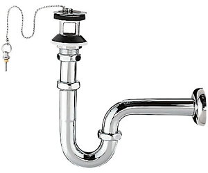 LF-10PA INAX LIXIL 洗面器・手洗器用セット金具 排水金具 (呼び径25mm) ゴム栓式壁排水Pトラップ イナックス リクシル アフレ付き【純正品】