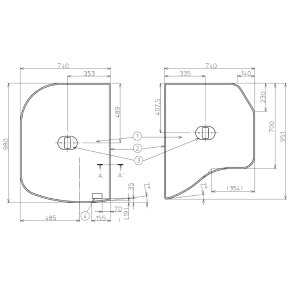 【EKK81034WR4】TOTO トイレ・キッチン・浴室・洗面所 風呂ふた ネオL用把手付割り風呂蓋R 部品 ネオL用把手付割り風呂蓋R 【純正品】 トイレ・キッチン・浴室・洗面所 風呂ふた ネオL用把手付