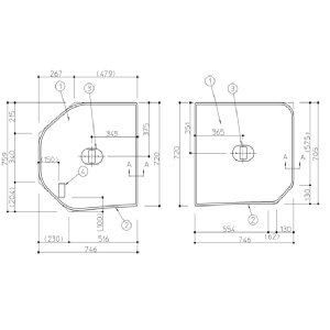 【EKK81078WR2】TOTO トイレ・キッチン・浴室・洗面所 風呂ふた 一般2枚割蓋R1600 部品 一般2枚割蓋R1600 【純正品】 トイレ・キッチン・浴室・洗面所 風呂ふた 一般2枚割蓋R1600 部品