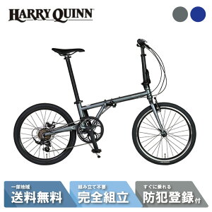 【当店P2倍確定!※10月30日〜10月31日】 折りたたみ自転車 折り畳み自転車 自転車 GIC ジック Harry Quinn ハリークイーン CHROMOLY207V 20インチ