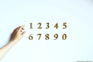 ^J  \D Cast metal sign letters, ́y1i0~9j / iɕύX\jzy̍wKv / szyɂ񂳁z