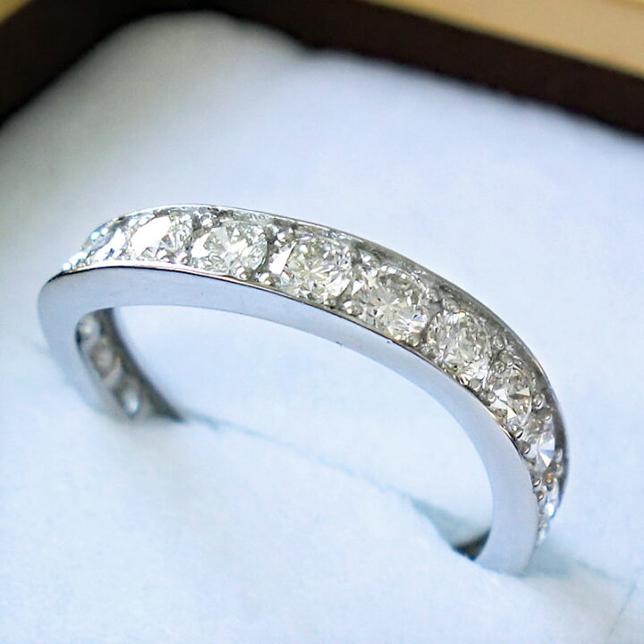 楽天市場】Pt900 エタニティ リング プラチナ ダイヤモンド 1.00ct S字 