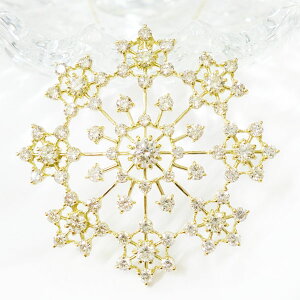 K18 �l�b�N���X �_�C�������h 2.00ct �t�����[���`�[�t 2.0�J���b�g �� ������ �傫�� ��U�� �y���_���g ���f�B�[�X �W���G���[ �A�N�Z ��������