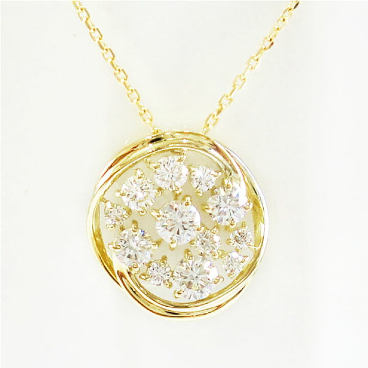 楽天市場】k18 18金 ネックレス ダイヤ ダイヤモンド 0.40ct  