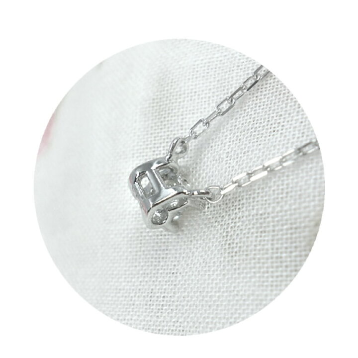 楽天市場】ダイヤモンド 一粒 0.10ct ネックレス ハート ハート爪 K18 