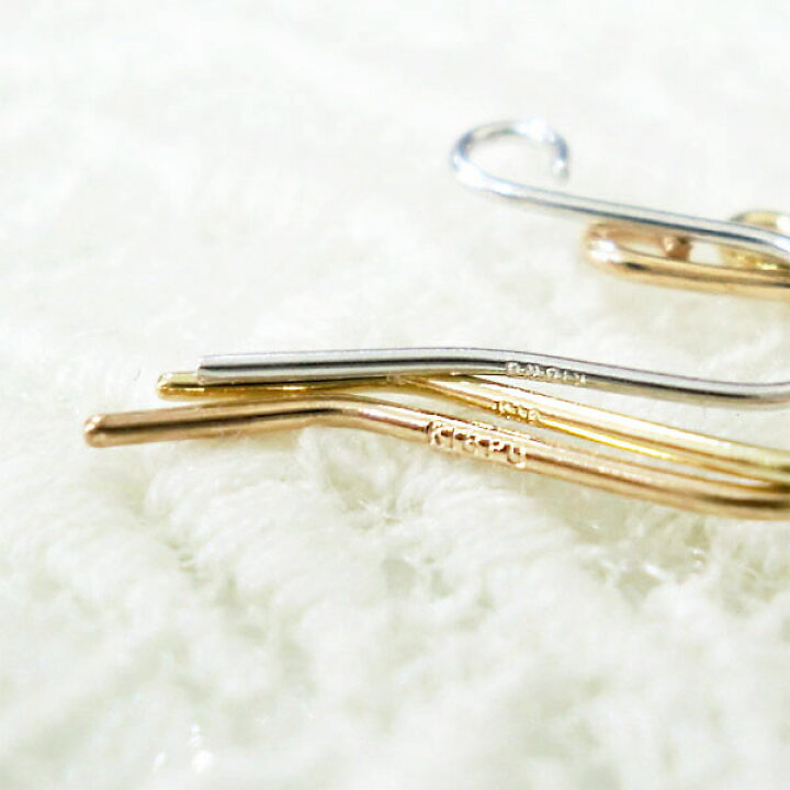 楽天市場】ピアス k18 ピアスパーツ フック金具 フックピアス 1ペア 