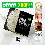 プロテイン ビッグホエイ ホエイプロテイン 人工甘味料不使用 ホエイ ／ バルクスポーツ 1kg WPC アーモ…