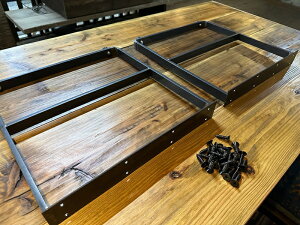 アイアンTVボード脚(日の字型) 2個1セット