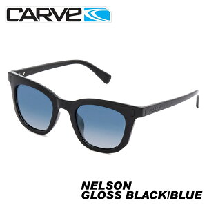 CARVE カーブ NELSON GLOSS BLACK/BLUE メンズ レディース サングラス 100% UVプロテクション 偏光レンズ 光沢仕上げ ビーチ サーフィン サーフボード SURFING SURFBOARD マリンスポーツ 海 アクティビティ 