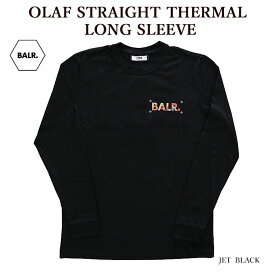 BALR. ボーラー B1111 1028 OLAF STRAIGHT THERMAL LONG SLEEVE 長袖Tシャツ カットソー ロゴ メンズ レディース 【並行輸入品】