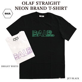 BALR. ボーラー B1112 1146 OLAF STRAIGHT NEON BRAND T-SHIRT 半袖Tシャツ ネオン メンズ レディース 【並行輸入品】