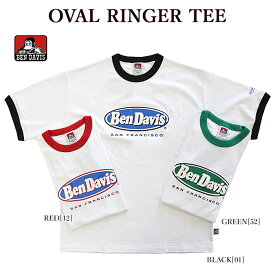 BEN DAVIS ベンデイビス 23580012 OVAL RINGER TEE 半袖Tシャツ リンガーTシャツ ロゴTシャツ メンズ レディース