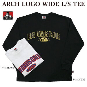 �y����SALE�zBEN DAVIS �x���f�C�r�X 2780030 ARCH LOGO WIDE L/S TEE ����T�V���c �h���イ ���b�y�� �����Y ���f�B�[�X
