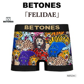 BETONES ビトーンズ FEL001 FELIDAE 動物 獣 パーティー ボクサーパンツ 下着 アンダーウェア 返品・交換不可 メンズ