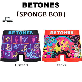 BETONES ビトーンズ SB001 SPONGE BOB スポンジボブ ボクサーパンツ 下着 アンダーウェア メンズ 【返品・交換不可】
