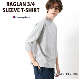 【ポイント10倍】Champion チャンピオン C5-P404 RAGLAN 3/4 SLEEVE T-SHIRT 七分袖Tシャツ T1011 ラグラン メンズ レディース