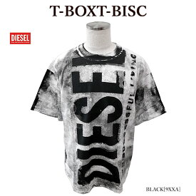 DIESEL ディーゼル A13328 0AIJV T-BOXT-BISC 半袖Tシャツ オーバーサイズ 総柄 メンズ レディース【並行輸入品】