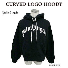 【店内全品ポイント5倍】PALM ANGELS パームエンジェルス PMBB058 C99 FLE003 CURVED LOGO HOODY プルオーバー パーカー メンズ レディース【並行輸入品】