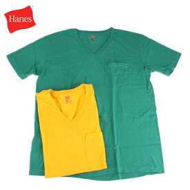 HANES ヘインズ H3-V327A V NECK POCKET TEE VネックTシャツ メンズ レディース