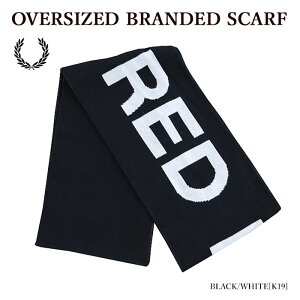 FRED PERRY tbhy[ C6142 OVERSIZED BRANDED SCARF }t[ ufBO S Y fB[X