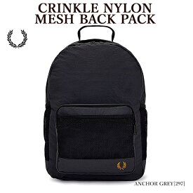 【ポイントアップ】FRED PERRY フレッドペリー L7290 CRINKLE NYLON MESH BACK PACK バックパック メッシュ シワ加工 メンズ レディース