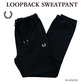 FRED PERRY フレッドペリー T5505 LOOPBACK SWEATPANT スウェットパンツ 刺しゅう メンズ レディース