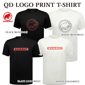 MAMMUT マムート 1017-02012 QD LOGO PRINT T-SHIRT 半袖Tシャツ ロゴ オーガニックコットン UPF50 メンズ レディース