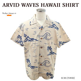Nudie Jeans ヌーディージーンズ 140836 ARVID WAVES HAWAII SHIRT 半袖 シャツ 開襟シャツ アロハシャツ メンズ レディース