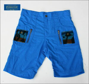 PENDLETON �y���h���g�� IM217-15643 NYLON CARGO SHORTS BLUE �V���[�g�p���c �����Y ���ԕi�E�����s���s�A���i