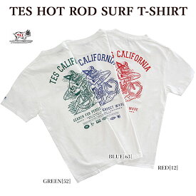 【ポイントアップ】The Endless Summer エンドレスサマー 23574327 TES HOT ROD SURF T-SHIRT 半袖Tシャツ BUHI メンズ レディース