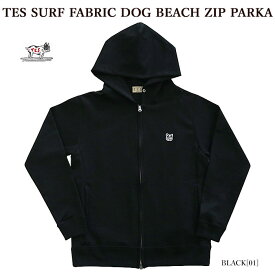 【店内全品ポイント5倍】The Endless Summer エンドレスサマー 2374311 TES SURF FABRIC DOG BEACH ZIP PARKA ジップパーカー ブヒワッペン メンズ レディース