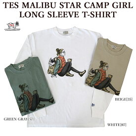 【ポイントアップ】The Endless Summer エンドレスサマー 2774341 TES MALIBU STAR CAMP GIRL LONG SLEEVE T-SHIRT 長袖Tシャツ キャンプガール ロンT メンズ レディース