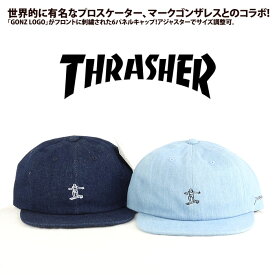 THRASHERスラッシャー 17TH-C20 GONZ LOGO CAP デニムキャップ メンズ レディース