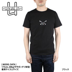 【店内全品ポイント5倍】USUALIS ウザリス U7442M Tシャツ メンズ レディース