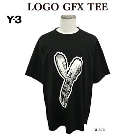 Y-3 ワイスリー HY1271 LOGO GFX TEE 半袖Tシャツ ビッグロゴ オーバーサイズ【並行輸入品】