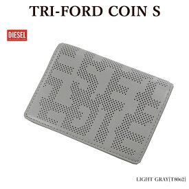 【DIESEL】 ディーゼル X09661 P6361 TRI-FORD COIN S 三つ折り財布 パンチング モノグラム レディース【並行輸入品】