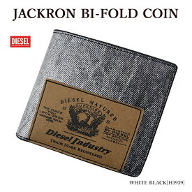 【DIESEL】 ディーゼル X09914 P6375 JACKRON BI-FOLD COIN 財布 ジャクロンパッチ 二つ折り財布 メンズ【並行輸入品】