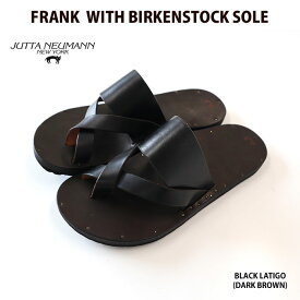 【Fashion THE SALE】【JUTTA NEUMANN】 ユッタニューマン FRANK WITH BIRKENSTOCK SOLE レザーサンダル メンズ【並行輸入品】