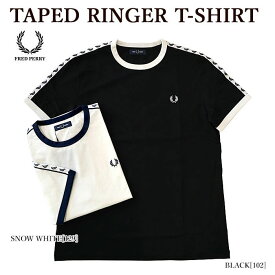 【FRED PERRY】 フレッドペリー M4620 TAPED RINGER T-SHIRT リンガーTシャツ 半袖Tシャツ メンズ レディース