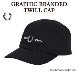 【FRED PERRY】 フレッドペリー HW4630 GRAPHIC BRANDED TWILL CAP キャップ 帽子 メンズ レディース