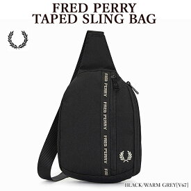 【店内全品ポイント5倍】【FRED PERRY】 フレッドペリー L7294 FRED PERRY TAPED SLING BAG ボディバッグ ワンショルダー メンズ レディース