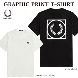 【ポイントアップ】【FRED PERRY】 フレッドペリー M3626 GRAPHIC PRINT TーSHIRT グラフィックプリントTシャツ 半袖Tシャツ ローレル刺繍 メンズ レディース