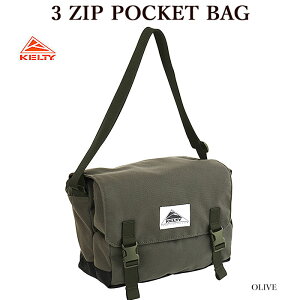 �yKELTY�z �P���e�B 2594008 3 ZIP POCKET BAG 3�W�b�v�|�P�b�g�o�b�O �A�E�g�h�A�o�b�O �}���`�p�[�p�X�o�b�O