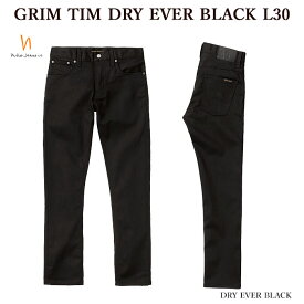 【ポイント10倍】【Nudie Jeans】 ヌーディージーンズ 113033 GRIM TIM DRY EVER BLACK L30 グリムティム デニム ジーンス メンズ