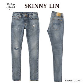 【bmp SALE】【Nudie Jeans】 ヌーディージーンズ SKINNY LIN 113768 L30 スキニーリン FADED GLORY デニム ジーンス メンズ