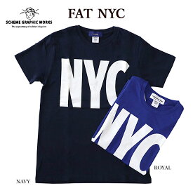 【SCHEME GRAPHIC WORKS】 スキームグラフィックワークス FAT NYC 半袖Tシャツ メンズ レディース