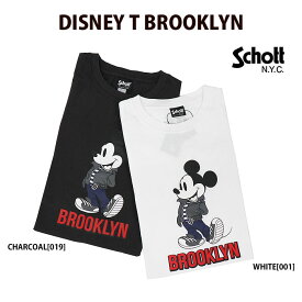 【Schott】 ショット 3103130 DISNEY T-SHIRT BROOKLYN Tシャツ メンズ レディース