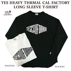 【The Endless Summer】 エンドレスサマー 1774307 TES HEAVY THRMAL CAL FACTORY LONG SLEEVE T-SHIRT 長袖Tシャツ ロンT ワッフルTシャツ カットソー メンズ レディース