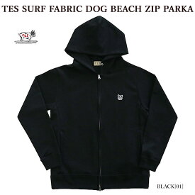 【店内全品ポイント5倍】【The Endless Summer】 エンドレスサマー 2374311 TES SURF FABRIC DOG BEACH ZIP PARKA ジップパーカー ブヒワッペン メンズ レディース